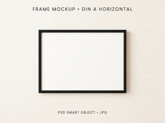 Download A4 Horizontal Frame Mockup PSD JPG - Mockup psd Collection